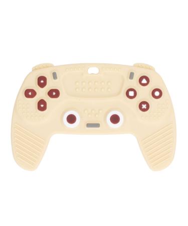 Silicone-GameController bite toy cool remote-controlled bite toy for gamer parents remote-controlled cake stuff sensory bite for toddlers boys and beige