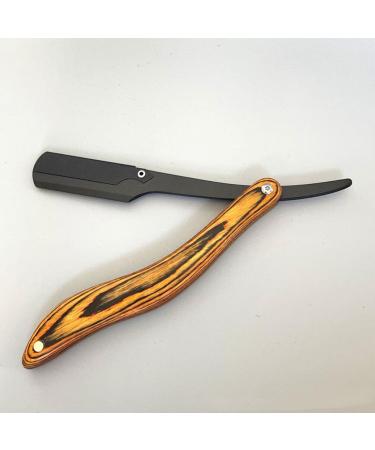 NOLITOY Stainless Steel Folding Razor - Vintage Wooden Barber Shaving & Haircut Supplies for Men - Buy Online on SooperMarket.com