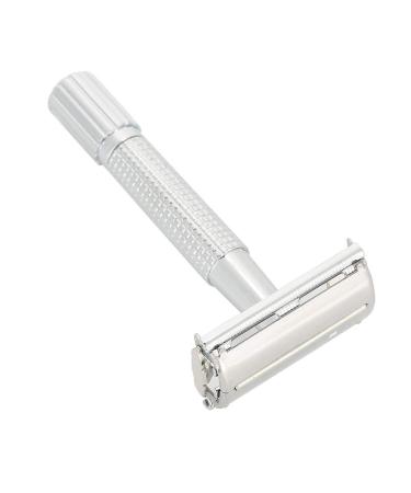 Men's Safety Razor with Case | Zinc Alloy Double Edge Shaver for Beard & Body Hair | Premium Grooming Tool - Buy Online on SooperMarket.com