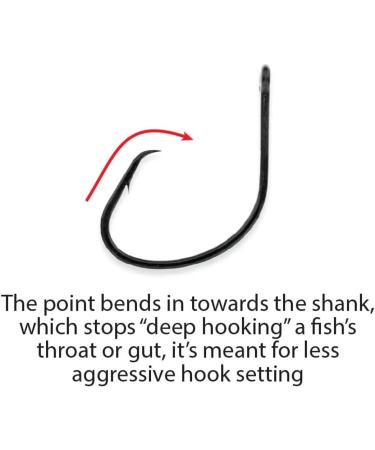 Team Catfish Double Action Circle Hooks 10/0 - Wide Gap, Needle Sharp Point - Black - Buy Online on SooperMarket.com