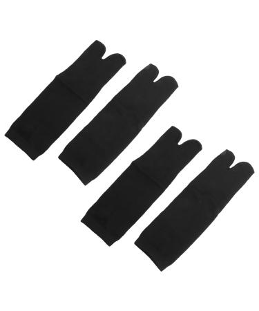 Holibanna Tabi socks 2 pairs tabi cap sock casual sandal toe socks sandals slipper japanese kimono cotton socks black (free ) Tabi toe socks 40x8cm black