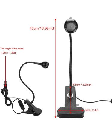 ASHATA UV Lamp 3W 5V 395nm with Gooseneck and Clamp - Multi USB Ultraviolet Light for Nail Curing, Phone Repair, Resin Curing & More - Buy Online on SooperMarket.com