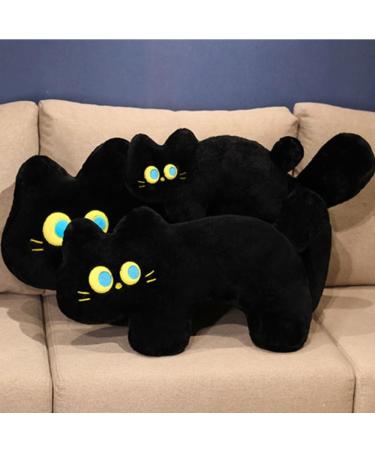 OUKEYI Cat Pillow Plush Black Cat Plush Toy Soft Plush Doll Kawaii Black Cat Stuffed Animals for Kids Birthday Girlfriend Valentines (15.7"/40cm) - Buy Online on SooperMarket.com