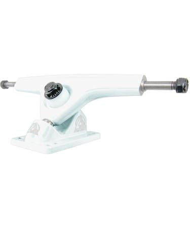 Atlas Truck Co. Reverse Kingpin Ultralight Longboard Trucks, 180mm Hanger, 48 Degree Baseplate, 8mm Axle (Set of 2) White