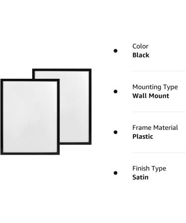 CABAX 12x16 Inch Diamond Painting Picture Frames - Pack of 2 Black Frames with Acrylic Protection and Hanging Kit for 30x40 Diamond Painting Arts, Photos, Posters - Buy Online on SooperMarket.com