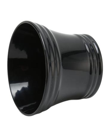 Jauarta Large Capacity Shaving Soap Cup - Portable Black Plastic Razor Holder with Comfortable Handle for Home & Travel Hairdressers - Buy Online on SooperMarket.com