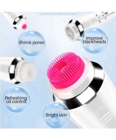 Facial Cleansing Brush Electric Facial Cleansing Brush Waterproof Electric Spin Facial Brush Waterproof Skin Massager with 4 Brush Heads for Body - Buy Online on SooperMarket.com