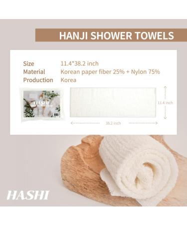 Korean Body Exfoliating Cloth for Sensitive Skin - Eco-Friendly Wash Scrubber for Clean Shower Towels - Loofah Scrub for Back - 11.4 x 38.2 Inches - Buy Online on SooperMarket.com