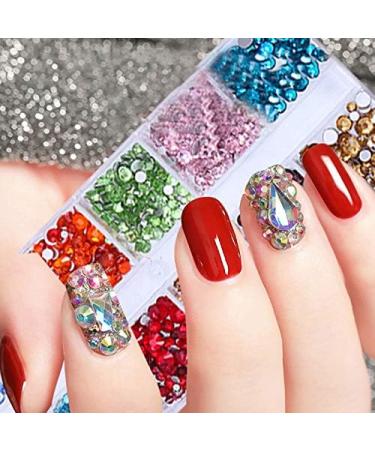 yilin Nail Art Rhinestone Decoration Set with Curved Tweezer Sculpture Pen for Nail Art Tools - Buy Online on SooperMarket.com