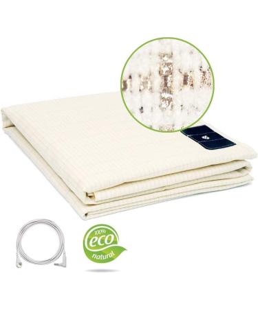Earthing Sheet 36x100in with 15ft Grounding Cord Conductive Grounding Half Sheet with Pure Silver Thread - Buy Online on SooperMarket.com