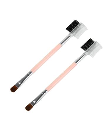 Housoutil Eyelash Brush 1 Brow Brush Concealer Brushes Eyelash Comb Spoolie Brush Eye Cosmetics Brushes Eyebrow Spoolie Women Makeup Brush Eyebrow Comb Brush The Face Pink Beauty Tools Miss