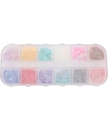 Wispbreeze 12 Colors/Box Crushed Stones Gravel Flakes Natural Broken 3D Beauty Manicure Diy Nail Art Decoration 01 - Buy Online on SooperMarket.com