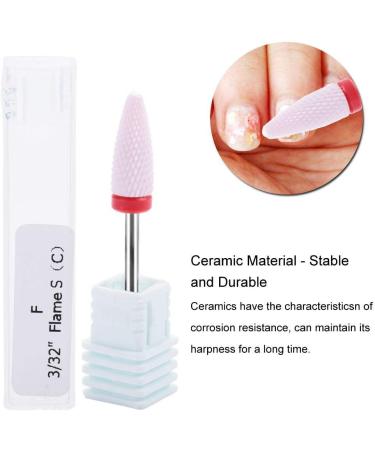 Professional Ceramic Nail Drill Bit for Manicure - Ideal for Grinding, Polishing, Peeling, and Carving - Nail Art Tool (02#) - Buy Online on SooperMarket.com