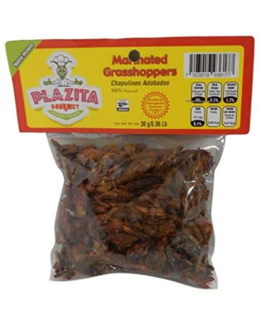 Chapulines Oaxaca - Gourmet Marinated Grasshoppers 30g | Edible Insects from Mexico - Buy Online on SooperMarket.com