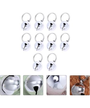 Balacoo Pet Bells 10pcs Cat Dog Bells Pet Collar Accessories Pet Training Bells for Kitten Collars Puppy Collars Silver - Buy Online on SooperMarket.com