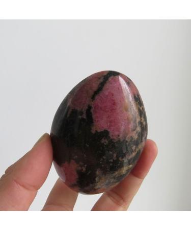 223g Natural Rhodonite Crystal Palm Stone Polished Fengshui Reiki Specimens and Stones - Stones - Buy Online on SooperMarket.com