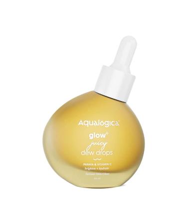 Glow+ Juicy Dew Drops | Gives Smooth Glossy Finish | Enriched with Vitamin C & Papaya | Hydrates & Nourishes Skin with Highlighter Like Glow | 1.01 Fl Oz/30ml