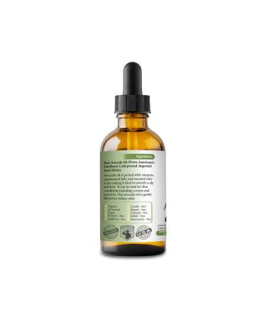 Organic Cold-Pressed Avocado Oil 4oz - 100% Pure & Unrefined - Natural Moisturizer for Hair, Face, Body, Nails, Stretch Marks - Rich in Antioxidants and Fatty Acids - Buy Online on SooperMarket.com