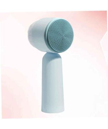Facial Cleansing Brush face Cleanser Handheld Brush Soft bristles Silicone face Cleaning Facial Brush face Pore Cleanser pores Detergent Blue 5.5X12.5cm - Buy Online on SooperMarket.com
