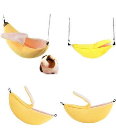 Banana Hamster Bed House Hammock Small Animal Warm Bed House Cage Nest Hamster Accessories for Sugar Glider Hamster Small Bird Pet - Buy Online on SooperMarket.com