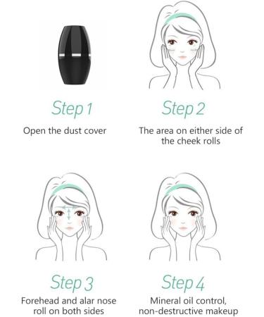 Mikinona Face Cleaning Roller Facial Skin Care Roller Face Tools Skincare Tools Facial Oil Control Tool Natural Massager 5X2.9X2.9CM White - Buy Online on SooperMarket.com