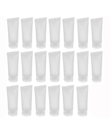 20PCS 15ml/20ml/30ml/50ml/100ml Clear Empty Refillable Plastic Soft Tubes Cosmetic Sample Bottles Jars Makeup Travel Containers For Lip Balms Lip Gloss Shampoo Shower Gel Body Lotion (30ml)