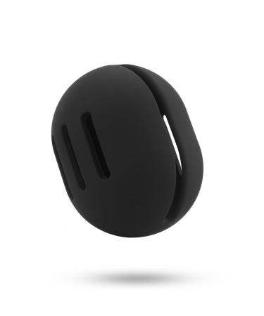 FERYES Makeup Sponge Holder – Shatterproof Eco-Friendly Silicone Beauty Make Up Blender Case for Travel-Black