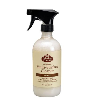 Fabulous Frannie All Natural Ingredients No Synthetics Protect Multi-Surface Cleaner made with Pure Essential Oils Clove Lemon Cinnamon Eucalyptus and Rosemary 14oz