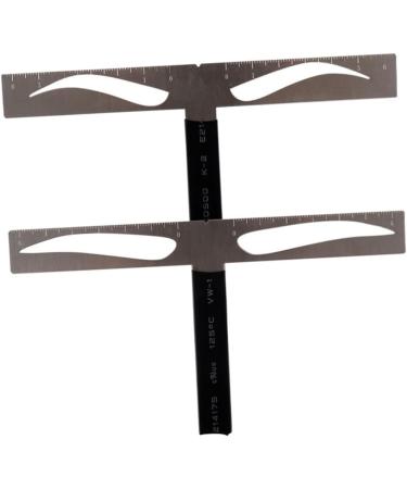 SKISUNO Eyebrow Ruler for Reusable Positioning Eyebrow Three-point Balance Stencil Kit Ruler One-word Caliper Eyebrows - Buy Online on SooperMarket.com
