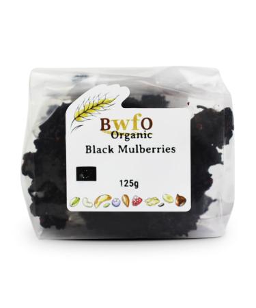 Organic Black Mulberries 125g (BWFO)
