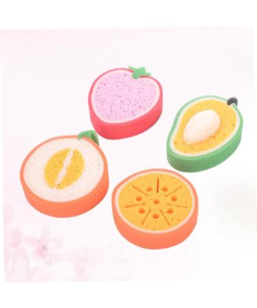 Angoily 12 Pcs Natural Bath Loofah Sponge Exfoliator - Fruit Decor Shower Tool for Exfoliating & Body Scrub - Ideal for Spa & Bath - Buy Online on SooperMarket.com