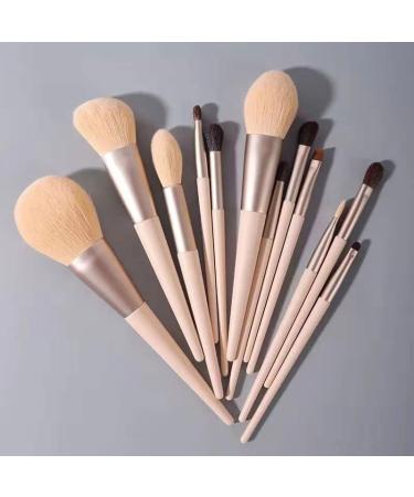 DFHBFG 12-Piece Loose Powder & Eye Shadow Brushes Set | Complete Beauty Tools for Flawless Makeup - Buy Online on SooperMarket.com