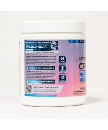 Believe Micronized Creatine - Premium Micronized Creatine Monohydrate Increased Absorption Rates 5 Grams Micronized Creatine Monohydrate Per Scoop (60s) 60 Servings (Pack of 1) - Buy Online on SooperMarket.com