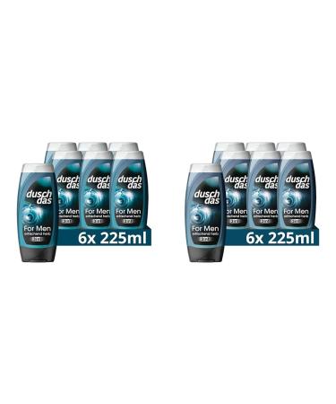Duschdas 3-in-1 shower gel & shampoo for men shower bath with Fresh-Energy fragrance formula ensures a refreshing start in the day 6 x 225 ml (pack with 2) 225 ml (12 pack)