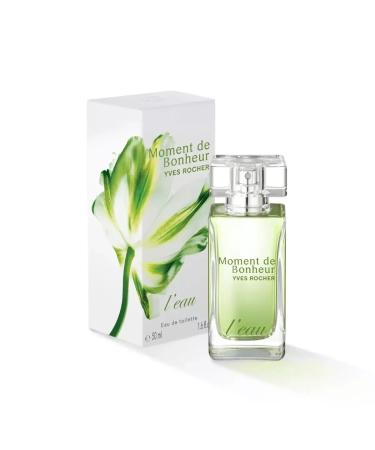 Yves Rocher Eau de Toilette Moment de Bonheur l'Eau Women Perfume Spray Long Lasting Fragrance - 50 ml. / 1.7 fl.oz. - Buy Online on SooperMarket.com