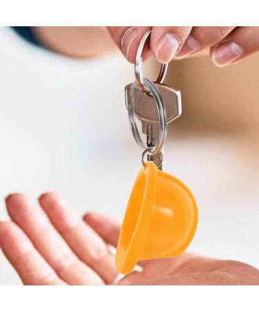 IMIKEYA Construction Hat Keychain 6pcs Mini Helmet Key Rings Safety Helmets Hard Hats Pendant Charms Construction Party Favors Yellow - Buy Online on SooperMarket.com