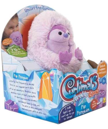 Curlimals Pip Penguin: Arctic Glow Interactive Soft Toy | Cute Plush with Laughing Light-Up Tummy | Age 3-6 - Buy Online on SooperMarket.com