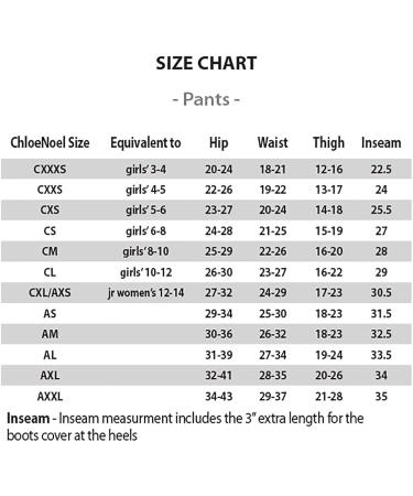 ChloeNoel P23-2 Figure Skating Pants Black Adult Small - Buy Online on SooperMarket.com