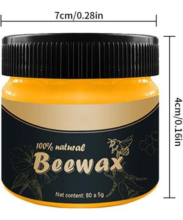 Furniture Polishing Beeswax - Premium Wood Floor Cleaning Wax with Sponge for Tables & Cabinets Care - Buy Online on SooperMarket.com