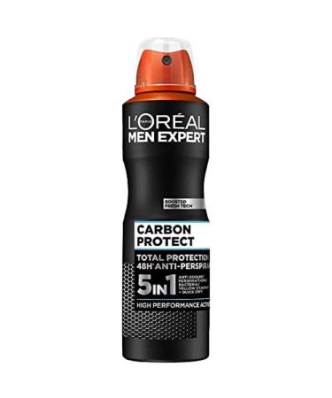 L'Oreal Men Expert Carbon Protect 48 Hrs Anti-Perspirant Deodorant for Men 250 ml Pack of 6 Bulk Buy