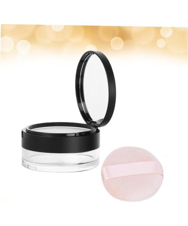 MAGICLULU 2 Pcs Cosmetic Case Empty Loose Face Powder Hen Figurine Makeup Powder Travel Loose Powder Puff 7*3.8cmx2pcs Blackx2pcs - Buy Online on SooperMarket.com