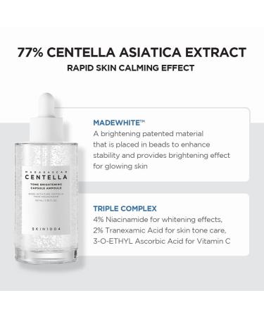 SKIN1004 Centella Tone Brightening Capsule Ampoule 3.38 fl.oz (100ml) | Calming Moisturizing & Brightening for Sensitive Skin - Buy Online on SooperMarket.com