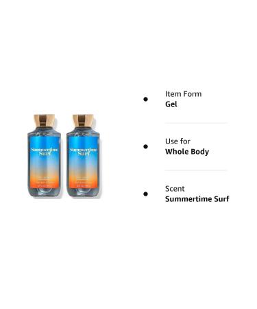 Bath & Body Works Summertime Surf Shower Gel Gift Sets 10 Oz 2 Pack - Refreshing Summertime Surf Scent - 1.25 lbs - Buy Online on SooperMarket.com