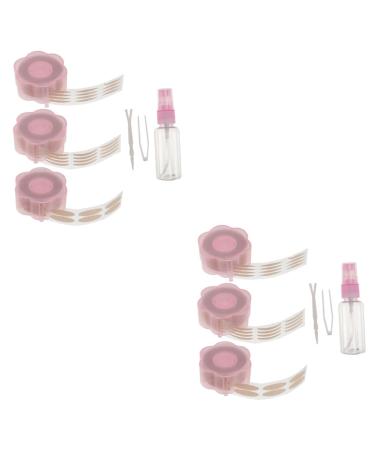 FOMIYES 2 Sets Double Eyelid Sticker Self- Adhesive Duct Tape Supplies Invisible Eyelid Tape Natural Invisible Tape Transparent Tape Eyes Adhesive Strip Glue Pink