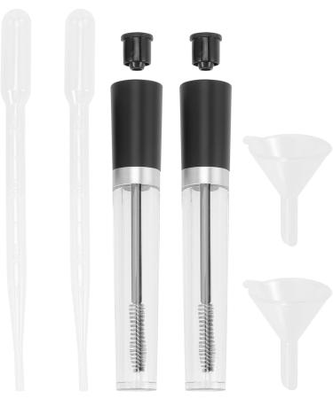 KALLORY 6 Sets Lash Cosmetics Vibely Mascara Refillable Clear Bottles Diy Kits Make up Bottled Plastic 12.3x2.1cmx3pcs Blackx3pcs - Buy Online on SooperMarket.com
