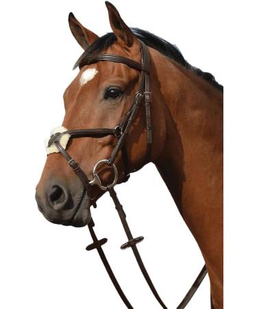 Collegiate Syntovia+ Padded Raised Grackle Bridle in Black for Pony - Premium Equestrian Gear | International Shipping Available - Buy Online on SooperMarket.com