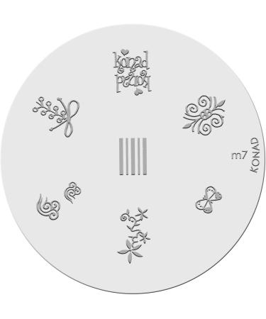 Konad stencil stamping stamping stencil M07