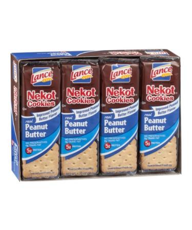Lance Nekot Cookie Sandwiches Real Peanut Butter On-The-Go Packs - 8 PK