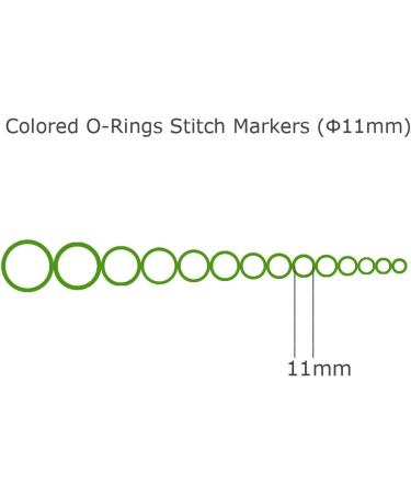 Colorful Iron O-Rings & Stitch Ring Markers for Knitting/Crochet - 100pcs | Small (6mm) Diameter | 10 Colors Included - Buy Online on SooperMarket.com
