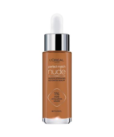 L'Or al Paris tinted serum nourishing liquid foundation with hyaluronic acid Perfect Match Tinted Serum No. 6-7 medium 1 x 30 ml 30 ml (1 Pack) 6-7 dark